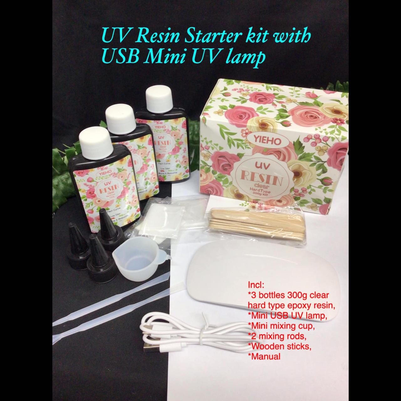 UV Resin Starter Kit with USB UV Lamp - CraftEZOnline | Arts And Crafts ... What to Look for in UV Resin Starter Kits