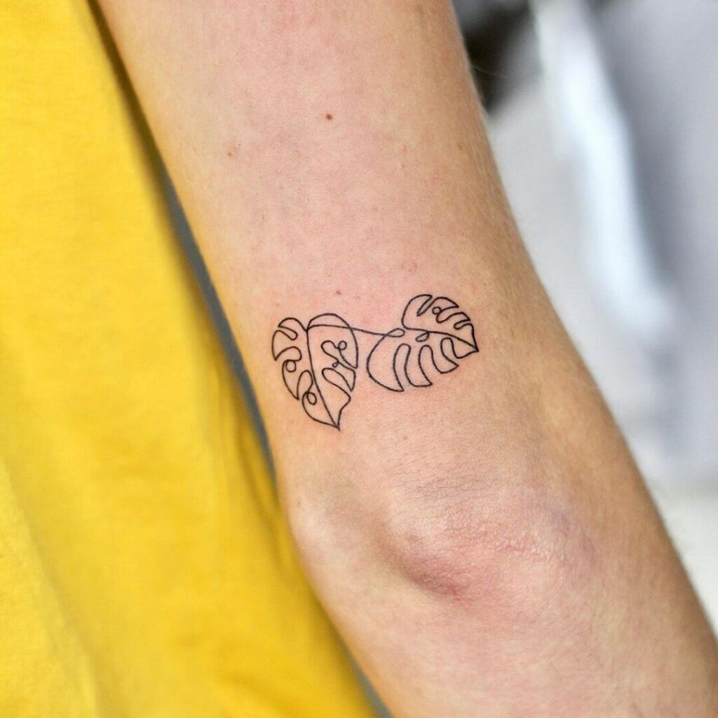 11+ Monstera Plant Tattoo Ideas That Will Blow Your Mind! Tattoo Ink Shopping Guide for Beginners