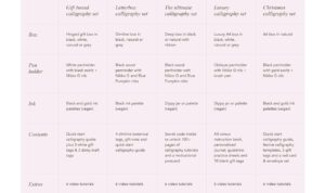 Comparing Calligraphy Kits for Beginners and Experts